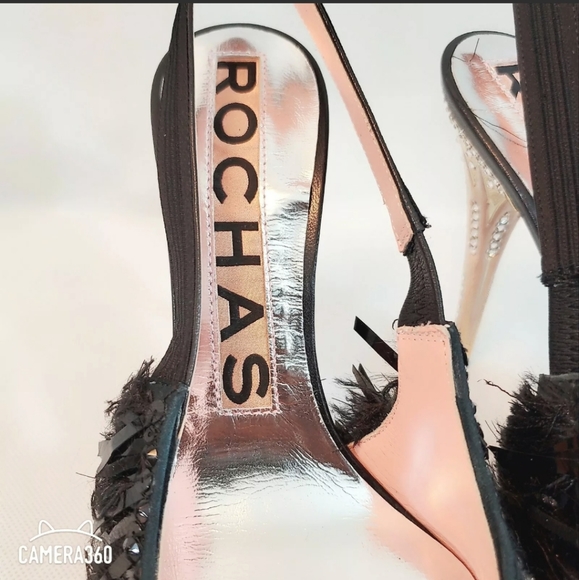 $1995 Rochas Fringe Runway Slingbacks - Picture 10 of 11